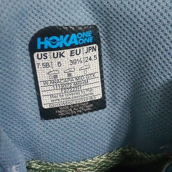 Hoka Women's Anacapa Mid GTX Hiking Boot | SIZE 7.5 | Spring/Harbor Mist - Picture 6 of 10